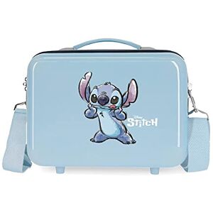 Disney Stitch stygg gör en ansikts anpassningsbar sminkväska blå 29 x 21 x 15 cm hård ABS 9,14 l 0,8 kg, Blå, Talla única, anpassningsbar necessär Disney Stitch stygg gör en ansikts anpassningsbar sminkväska blå 29 x 21 x 15 cm hård ABS 9,14 l 0,8 kg, Blå, Talla única, anpassningsbar necessär