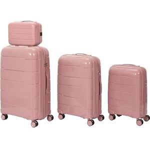 JET LAG , VO0040, Set med 4 MadridPowder Pink resväskor 13L 38L 71L 107L, Elegant och modern design, Optimal lagringskapacitet, Robusthet och hållbarhet, Transportkomfort, Maximal säkerhet JET LAG , VO0040, Set med 4 MadridPowder Pink resväskor 13L 38L 71L 107L, Elegant och modern design, Optimal lagringskapacitet, Robusthet och hållbarhet, Transportkomfort, Maximal säkerhet