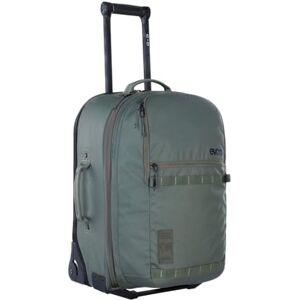 EVOC TERMINAL BAG 40+20l resväska, resväska med ansluten ryggsäck (teleskophandtag, utbytbara skatehjul, extra lätt, handbagagestorlek, stabil EVA-bottenkonstruktion), Dark Olive EVOC TERMINAL BAG 40+20l resväska, resväska med ansluten ryggsäck (teleskophandtag, utbytbara skatehjul, extra lätt, handbagagestorlek, stabil EVA-bottenkonstruktion), Dark Olive