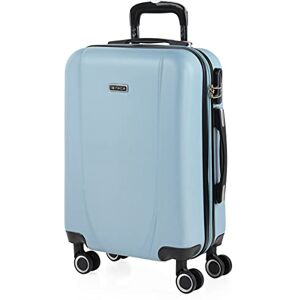 ITACA Kabinväska, Handbagage, 55x40x20, Lätt Vikt Och 4 Hjul Stilren Trolley Med Och Hårda Skalet För Säker Och Smidig Resa, Utökningsbar Kompatibel med Ryanair, Ljusblå ITACA Kabinväska, Handbagage, 55x40x20, Lätt Vikt Och 4 Hjul Stilren Trolley Med Och Hårda Skalet För Säker Och Smidig Resa, Utökningsbar Kompatibel med Ryanair, Ljusblå