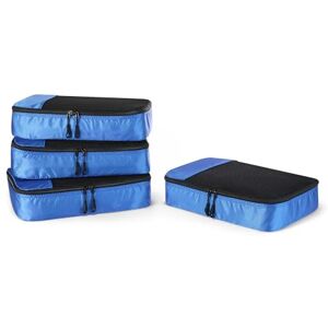 Amazon Essentials 4-delat set med packkuber, resetillbehör, bagageorganisatör med dubbel dragkedja, nätöverdel, 100 % polyester, medelstor, blå (tidigare Amazon Basics) Amazon Essentials 4-delat set med packkuber, resetillbehör, bagageorganisatör med dubbel dragkedja, nätöverdel, 100 % polyester, medelstor, blå (tidigare Amazon Basics)