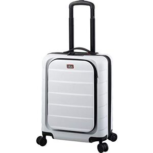 JSA Resevagn S 53 cm fyra 360 grader lättgående dubbla hjul teleskopvagn ABS vit 45593, Vit, S, resväska JSA Resevagn S 53 cm fyra 360 grader lättgående dubbla hjul teleskopvagn ABS vit 45593, Vit, S, resväska