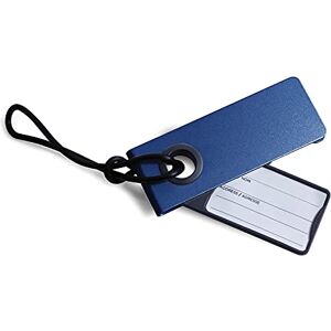 Lexon NEO LUGGAGE TAG bagageetikett i aluminium färg aluminium (mörk blå) Lexon NEO LUGGAGE TAG bagageetikett i aluminium färg aluminium (mörk blå)