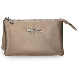 Pepe Jeans Ruby necessär med tre fack beige 17,5 x 9,5 x 2 cm polyester och PU 0,33 L av Joumma Väskor, beige, Talla única, necessär med tre fack Pepe Jeans Ruby necessär med tre fack beige 17,5 x 9,5 x 2 cm polyester och PU 0,33 L av Joumma Väskor, beige, Talla única, necessär med tre fack