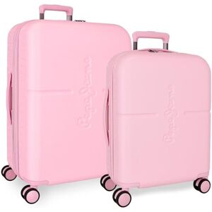 Pepe Jeans , Ljusrosa, 40 x 55 x 20 cm; 48 x 70 x 28 cm, Resväskeset Pepe Jeans , Ljusrosa, 40 x 55 x 20 cm; 48 x 70 x 28 cm, Resväskeset