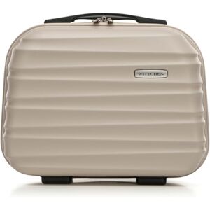 WITTCHEN GROOVE Line Kosmetikaväska Resekosmetikaväska Hårda fodral med ABS-hölje Bekvämt handtag, axelrem 30 x 34 x 16 cm Beige SAS/Ryanair/Norwegian/Wizz Air/BRA/Sunclass Airliness WITTCHEN GROOVE Line Kosmetikaväska Resekosmetikaväska Hårda fodral med ABS-hölje Bekvämt handtag, axelrem 30 x 34 x 16 cm Beige SAS/Ryanair/Norwegian/Wizz Air/BRA/Sunclass Airliness