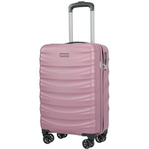 PUCCINI Polykarbonat resväska Valencia hårt skal vagn lätt resväska med tvillinghjul, ROSA, M, M PUCCINI Polykarbonat resväska Valencia hårt skal vagn lätt resväska med tvillinghjul, ROSA, M, M