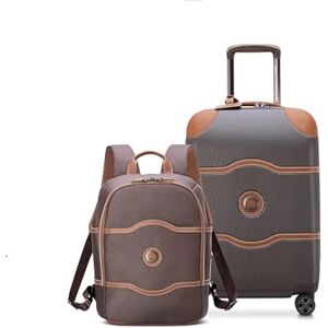 DELSEY PARIS Chatelet Air 2.0 Hardside Luggage with Spinner Wheels, Chocolate Brown, 2 Piece Set, (20/Backpack) DELSEY PARIS Chatelet Air 2.0 Hardside Luggage with Spinner Wheels, Chocolate Brown, 2 Piece Set, (20/Backpack)