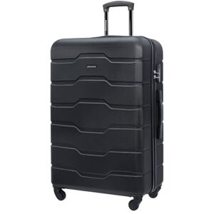 PUCCINI Alicante resväska med hårt skal, handbagage, vagn lätt resväska med 4 hjul M-L-XL, svart, XL, XL PUCCINI Alicante resväska med hårt skal, handbagage, vagn lätt resväska med 4 hjul M-L-XL, svart, XL, XL