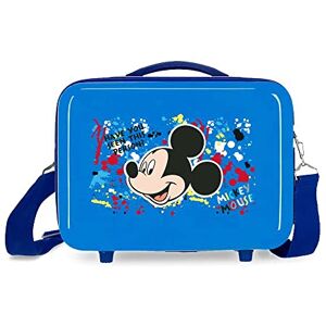 Disney Musse Colour Mayhem toalettväska, anpassningsbar, med axelväska, blå, 29 x 21 x 15 cm, styv, ABS 9,14 l Disney Musse Colour Mayhem toalettväska, anpassningsbar, med axelväska, blå, 29 x 21 x 15 cm, styv, ABS 9,14 l