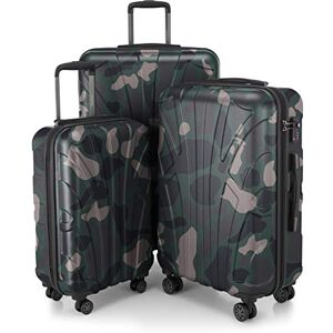 suitline Resväskset 3 delar ABS hård skal kabin 55 cm mellan 66 cm stor 76 cm expanderbar med TSA lås 4 dubbla hjul teleskophandtag, kamouflage suitline Resväskset 3 delar ABS hård skal kabin 55 cm mellan 66 cm stor 76 cm expanderbar med TSA lås 4 dubbla hjul teleskophandtag, kamouflage