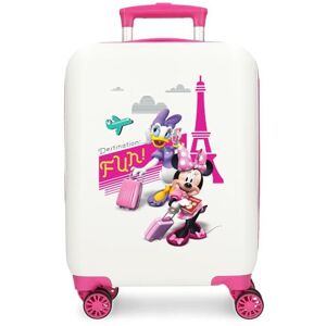 Disney Joumma Minnie Party kabinväska vit resväska för barn, styv ABS sidokombinationslås 28,4 l 2 kg 4 dubbla hjul bagage hand, Paris, Resväska 50 Disney Joumma Minnie Party kabinväska vit resväska för barn, styv ABS sidokombinationslås 28,4 l 2 kg 4 dubbla hjul bagage hand, Paris, Resväska 50
