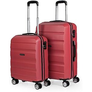 ITACA – 2 hårt skal resväska set 50/60 cm ABS. 4 rullar. Robust och lätt. Hänglås Två storlekar: Cabin och mitten. Studenter T71615, Korallröd, 2 Koffers S/M, Resväska set ITACA – 2 hårt skal resväska set 50/60 cm ABS. 4 rullar. Robust och lätt. Hänglås Två storlekar: Cabin och mitten. Studenter T71615, Korallröd, 2 Koffers S/M, Resväska set
