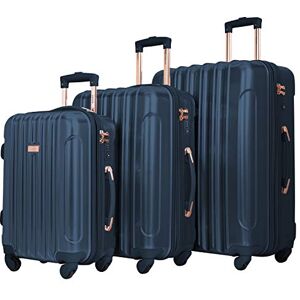 kensie Alma TSA-Lock Hardside Spinner Bagageset, midnightblue, 3-Piece Set (20/24/28), alma hardside spinner bagage kensie Alma TSA-Lock Hardside Spinner Bagageset, midnightblue, 3-Piece Set (20/24/28), alma hardside spinner bagage