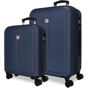 ROLL ROAD Camboya Kabinrulley, svart, 40 x 55 x 20 cm, styv ABS-kombinationslås, på sidan, 37 l, 3,08 kg, 4 hjul, handbagage, Marinblå, 40 x 55 x 20 cm, 46 cm x 65 cm x 23 cm, Set med 2 resväskor ROLL ROAD Camboya Kabinrulley, svart, 40 x 55 x 20 cm, styv ABS-kombinationslås, på sidan, 37 l, 3,08 kg, 4 hjul, handbagage, Marinblå, 40 x 55 x 20 cm, 46 cm x 65 cm x 23 cm, Set med 2 resväskor