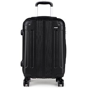 Kono 20 tum 24 tum 28 tum resväska hårt skal ABS lätt resväska med 4 spinnhjul mode bagage för affärssemester, Svart, 20", Handbagage Kono 20 tum 24 tum 28 tum resväska hårt skal ABS lätt resväska med 4 spinnhjul mode bagage för affärssemester, Svart, 20", Handbagage