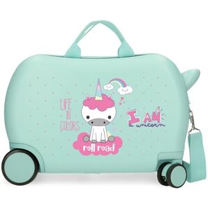 ROLL ROAD I Am Unicorn barnväska blå 45 x 31 x 20 cm hård ABS 24,6 L 1,8 kg 2 hjul bagage hand, Turkos, Unisex barn resväska ROLL ROAD I Am Unicorn barnväska blå 45 x 31 x 20 cm hård ABS 24,6 L 1,8 kg 2 hjul bagage hand, Turkos, Unisex barn resväska