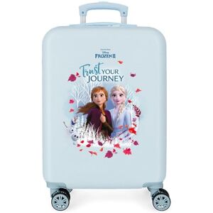 Disney Frozen Frost Trust Your Journey kabinväska blå 32 x 55 x 20 cm hårt skal ABS kombinationslås 32 l 2,5 kg 4 dubbelhjul handbagage Disney Frozen Frost Trust Your Journey kabinväska blå 32 x 55 x 20 cm hårt skal ABS kombinationslås 32 l 2,5 kg 4 dubbelhjul handbagage