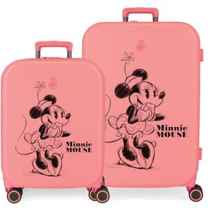 Disney Minnie Happiness Resväskor Set Rosa 55/70 cms Stelt ABS Integrerad TSA-stängning 116L 7,54 kg 4 Dubbla hjul Handbagage, Rosa, Set de maletas, Bagageuppsättning Disney Minnie Happiness Resväskor Set Rosa 55/70 cms Stelt ABS Integrerad TSA-stängning 116L 7,54 kg 4 Dubbla hjul Handbagage, Rosa, Set de maletas, Bagageuppsättning