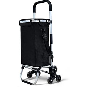 VOUNOT Shoppingvagn, Svart, 52 l VOUNOT Shoppingvagn, Svart, 52 l