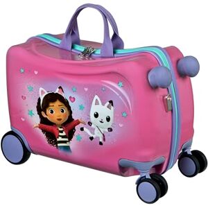 Undercover – Gabby's Dollhouse Ride-on Trolley – Barnbagage att sitta uppifrån – kan belastas upp till 50 kg – med praktiska bärhandtag – stabil resväska, ROSA, Trolley med hårt skal med svänghjul Undercover – Gabby's Dollhouse Ride-on Trolley – Barnbagage att sitta uppifrån – kan belastas upp till 50 kg – med praktiska bärhandtag – stabil resväska, ROSA, Trolley med hårt skal med svänghjul