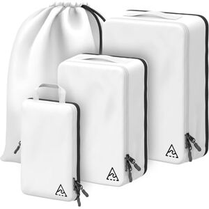 Well Traveled 4-Piece Deluxe Compression Packing Cubes Travel Maximize Space In Luggage With Double Capacity Design, Luxury Compressible Packing Cubes For Travel, Large, Small, & Medium Set Well Traveled 4-Piece Deluxe Compression Packing Cubes Travel Maximize Space In Luggage With Double Capacity Design, Luxury Compressible Packing Cubes For Travel, Large, Small, & Medium Set