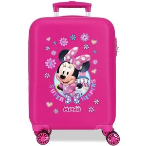 Disney Joumma Mimmi Helpers resväska kabinväska, barnväska, tillverkad av ABS, ett robust material, fyra flerriktade dubbla snurrhjul, kombinationslås på sidan, Rosa, Resväska 50 Disney Joumma Mimmi Helpers resväska kabinväska, barnväska, tillverkad av ABS, ett robust material, fyra flerriktade dubbla snurrhjul, kombinationslås på sidan, Rosa, Resväska 50