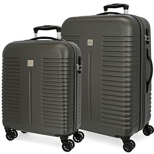 ROLL ROAD , antracit, 40 x 55 x 20 cm / 48 x 68 x 27 cm, set med 2 resväskor ROLL ROAD , antracit, 40 x 55 x 20 cm / 48 x 68 x 27 cm, set med 2 resväskor