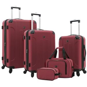 Travelers Club Chicago hård resväska med hjul och utdragbar handtag, 5 Piece Set Travelers Club Chicago hård resväska med hjul och utdragbar handtag, 5 Piece Set