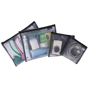 Travelon Set Med 4 Nätpåsar, Grått, 9.5 x 12.75 x 0.5 Travelon Set Med 4 Nätpåsar, Grått, 9.5 x 12.75 x 0.5