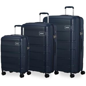 American Tourister American Tourist Skymax 3 -stycks resväska, blå (Midnight Blue) American Tourister American Tourist Skymax 3 -stycks resväska, blå (Midnight Blue)