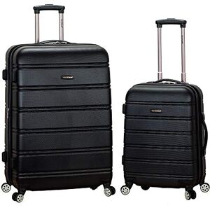 Rockland Melbourne hård sida expanderbar spinner-hjul bagage, Svart, 2-Piece Set (20/28), Bagageset Rockland Melbourne hård sida expanderbar spinner-hjul bagage, Svart, 2-Piece Set (20/28), Bagageset