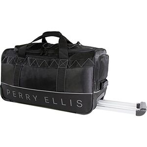 Perry Ellis herr 55 cm lättvikt rullande duffelväska -A324 sjöväska, Svart/grå Einheitsgröße Perry Ellis herr 55 cm lättvikt rullande duffelväska -A324 sjöväska, Svart/grå Einheitsgröße