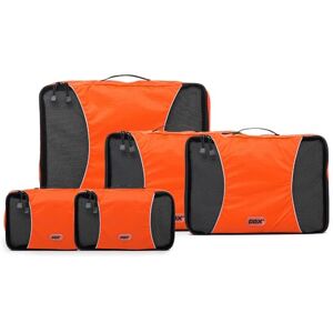 GOX Ultralätt 5-delad packkuber resebagage organiserare 1 stor 2 medium 2 liten (orange) GOX Ultralätt 5-delad packkuber resebagage organiserare 1 stor 2 medium 2 liten (orange)