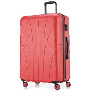 suitline Stor resväska 76 x 53 x 31 cm ABS hård skal expanderbar (96-110 L) med TSA lås 4 dubbla hjul teleskophandtag trolley, korall suitline Stor resväska 76 x 53 x 31 cm ABS hård skal expanderbar (96-110 L) med TSA lås 4 dubbla hjul teleskophandtag trolley, korall