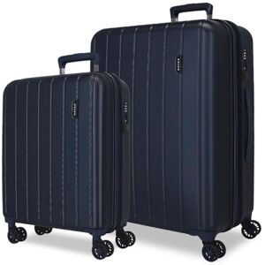 MOVOM Bagageset i trä, Marinblå, 70 centimeters, Expanderbar uppsättning av 2 resväskor MOVOM Bagageset i trä, Marinblå, 70 centimeters, Expanderbar uppsättning av 2 resväskor