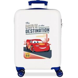 Disney Joumma Destination Cars kabinväska vit 38 x 55 x 20 cm styv 2 kg sida kombinationslås ABS 2 kg 35 L handbagage, Vit, Talla única, Kabinväska Disney Joumma Destination Cars kabinväska vit 38 x 55 x 20 cm styv 2 kg sida kombinationslås ABS 2 kg 35 L handbagage, Vit, Talla única, Kabinväska