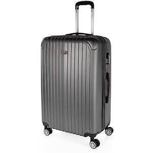 ITACA Vagn resväska, 70 cm, stor storlek XL, ABS. Styv, resistent, robust och lätt. Stor kapacitet. Teleskophandtag, 2 infällbara handtag, 4 hjul, Antracit ITACA Vagn resväska, 70 cm, stor storlek XL, ABS. Styv, resistent, robust och lätt. Stor kapacitet. Teleskophandtag, 2 infällbara handtag, 4 hjul, Antracit