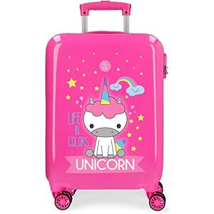 ROLL ROAD Little Me rosa kabinväska 38 x 55 x 20 cm styv ABS kombinationslås 34 liter 2,5 kg 4 dubbla hjul handbagage, Rosa, 38x55x20 cms, Mode för barn ROLL ROAD Little Me rosa kabinväska 38 x 55 x 20 cm styv ABS kombinationslås 34 liter 2,5 kg 4 dubbla hjul handbagage, Rosa, 38x55x20 cms, Mode för barn