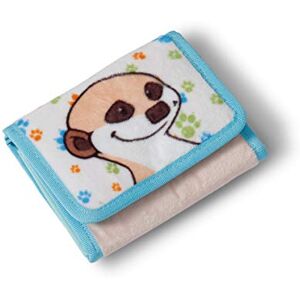 NICI 44972 plånbokspåse jordmän 11 x 9 cm, beige/turkos NICI 44972 plånbokspåse jordmän 11 x 9 cm, beige/turkos