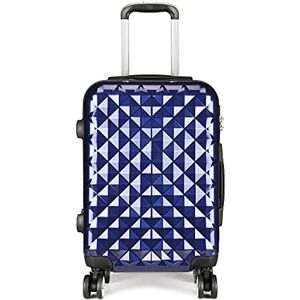 Kono 50,8 cm handbagage resväska lätt PC + ABS hårt skal vagn mode litet handbagage resa validera fodral med 4 spinnhjul, Marinblått Xsp, mode Kono 50,8 cm handbagage resväska lätt PC + ABS hårt skal vagn mode litet handbagage resa validera fodral med 4 spinnhjul, Marinblått Xsp, mode