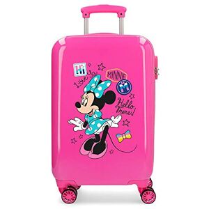Disney Enjoy Minnie Kabinväska rosa 34 x 55 x 20 cm hårda skal ABS kombinationslås 34 L 2,6 kg 4 dubbla hjul handbagage Disney Enjoy Minnie Kabinväska rosa 34 x 55 x 20 cm hårda skal ABS kombinationslås 34 L 2,6 kg 4 dubbla hjul handbagage