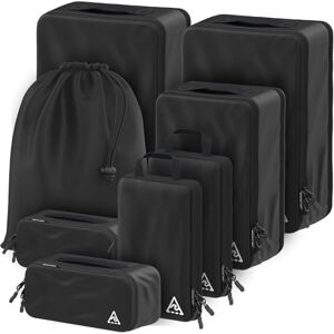 Well Traveled VÄL RESA 8-delad komprimeringsförpackning kuber med HybridMax design med dubbel kapacitet, komprimerbar och pålitlig reseutrustning Well Traveled VÄL RESA 8-delad komprimeringsförpackning kuber med HybridMax design med dubbel kapacitet, komprimerbar och pålitlig reseutrustning