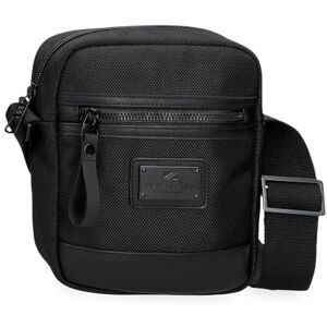 Pepe Jeans Blackmore Liten axelväska svart 15 x 19,5 x 6 cm polyester med detaljer i konstläder 1,76 L av Joumma väskor, svart, Talla única, Liten axelväska Pepe Jeans Blackmore Liten axelväska svart 15 x 19,5 x 6 cm polyester med detaljer i konstläder 1,76 L av Joumma väskor, svart, Talla única, Liten axelväska