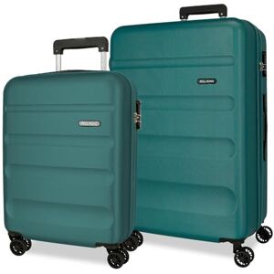 ROLL ROAD Flex Resväska Set Grön 55/65 cm Styv 5,8 kg Sidokombinationslås ABS 5,8 kg 91 L Handbagage, grön, Talla única, Bagageset ROLL ROAD Flex Resväska Set Grön 55/65 cm Styv 5,8 kg Sidokombinationslås ABS 5,8 kg 91 L Handbagage, grön, Talla única, Bagageset