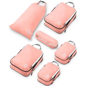 TRIPPED Travel Gear Packkuber för resor – packkuber och researrangörer, Dusty rosa, 6 stycken TRIPPED Travel Gear Packkuber för resor – packkuber och researrangörer, Dusty rosa, 6 stycken