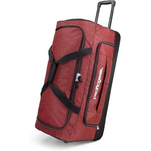 Pacific Gear rullande duffelväska med hjul, Röd, 76.20 cm, Rullande duffelväska med hjul, 76 cm bagage, hockeyväska, kraftig Pacific Gear rullande duffelväska med hjul, Röd, 76.20 cm, Rullande duffelväska med hjul, 76 cm bagage, hockeyväska, kraftig