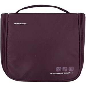 Travelon World Travel Essentials hängande toalettväska, björnbär, världsresor nödvändigheter hängande toalettväska, Blackberry, World Travel Essentials hängande necessär Travelon World Travel Essentials hängande toalettväska, björnbär, världsresor nödvändigheter hängande toalettväska, Blackberry, World Travel Essentials hängande necessär