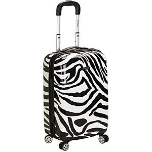 Rockland Safari hård sida spinner hjul bagage, Zebra, En storlek, Melbourne hård sida expanderbart spinner-hjul bagage Rockland Safari hård sida spinner hjul bagage, Zebra, En storlek, Melbourne hård sida expanderbart spinner-hjul bagage