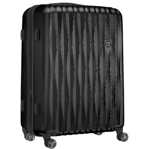 WENGER Energi resväska med hårt skal med 4 hjul, trolley, säkerhetslås, kvinnor och män, resor semester, svart, L, Hardside expanderbart bagage med hjul WENGER Energi resväska med hårt skal med 4 hjul, trolley, säkerhetslås, kvinnor och män, resor semester, svart, L, Hardside expanderbart bagage med hjul